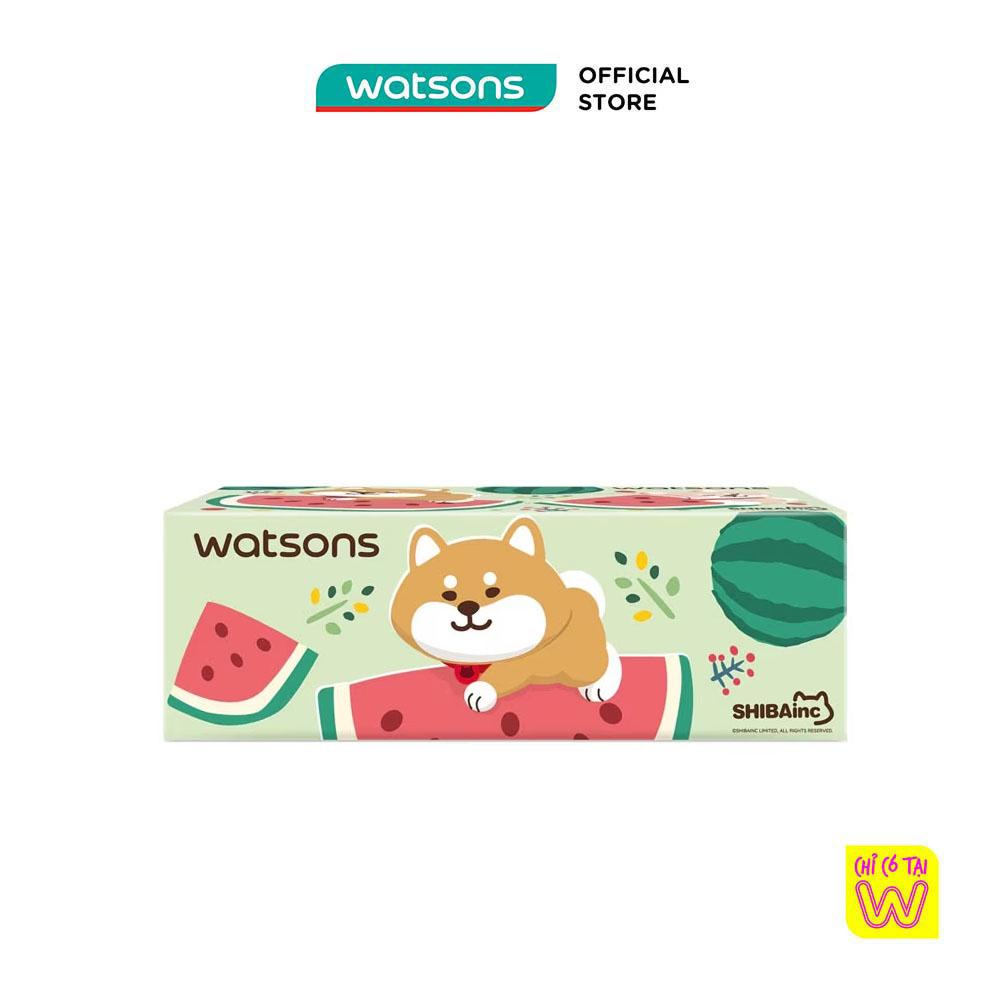 Khăn Giấy Hộp Watsons Velvety Soft Box Tissues (Shibainc Fruity) 3ply x 100sheets