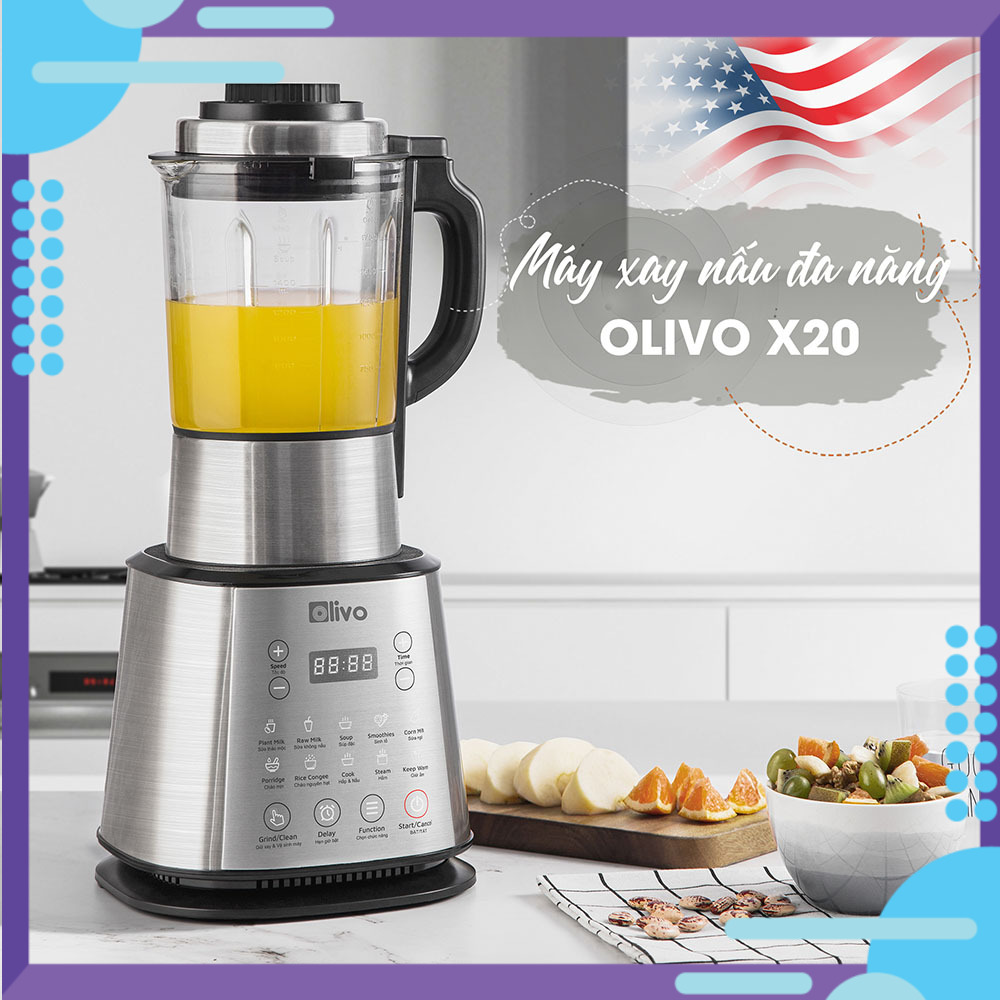 [HÀNG CHÍNH HÃNG] MÁY LÀM SỮA HẠT OLIVO X20.GIẢI PHÁP CHĂM SÓC SỨC KHỎE TUYỆT VỜI,NÂNG CAO GIÁ TRỊ CUỘC SỐNG