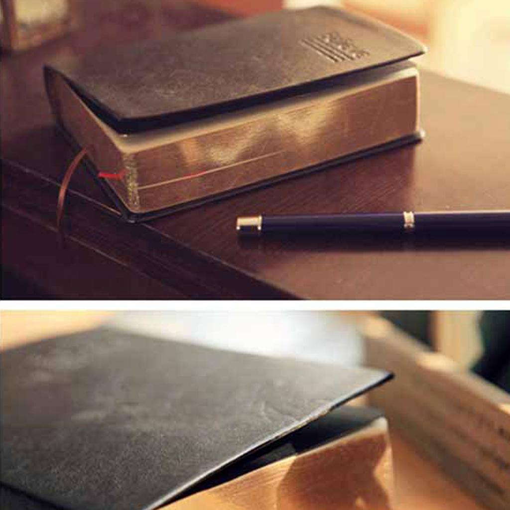 Black A6 Paper Size Notebook Portable Blank Note Book for Painting, Diary