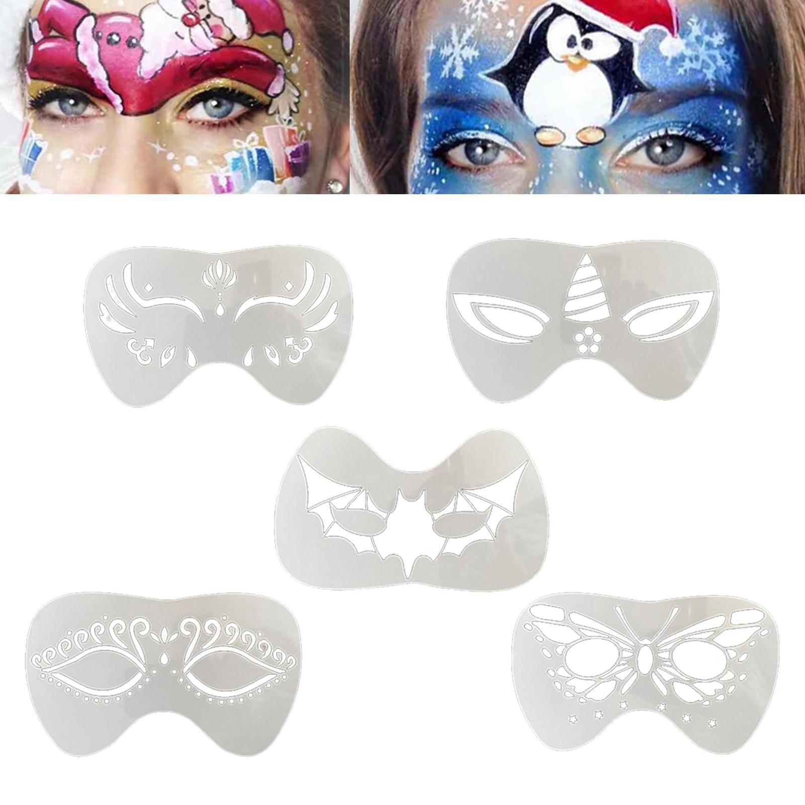 Face Paint Stencils Set for Children Adult DIY Party Supplies Painting