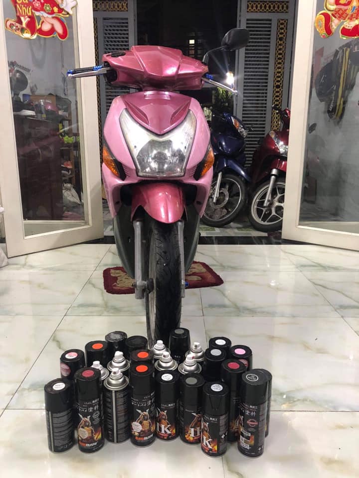 COMBO Sơn Samurai màu hồng phấn H179 gồm 4 chai đủ quy trình