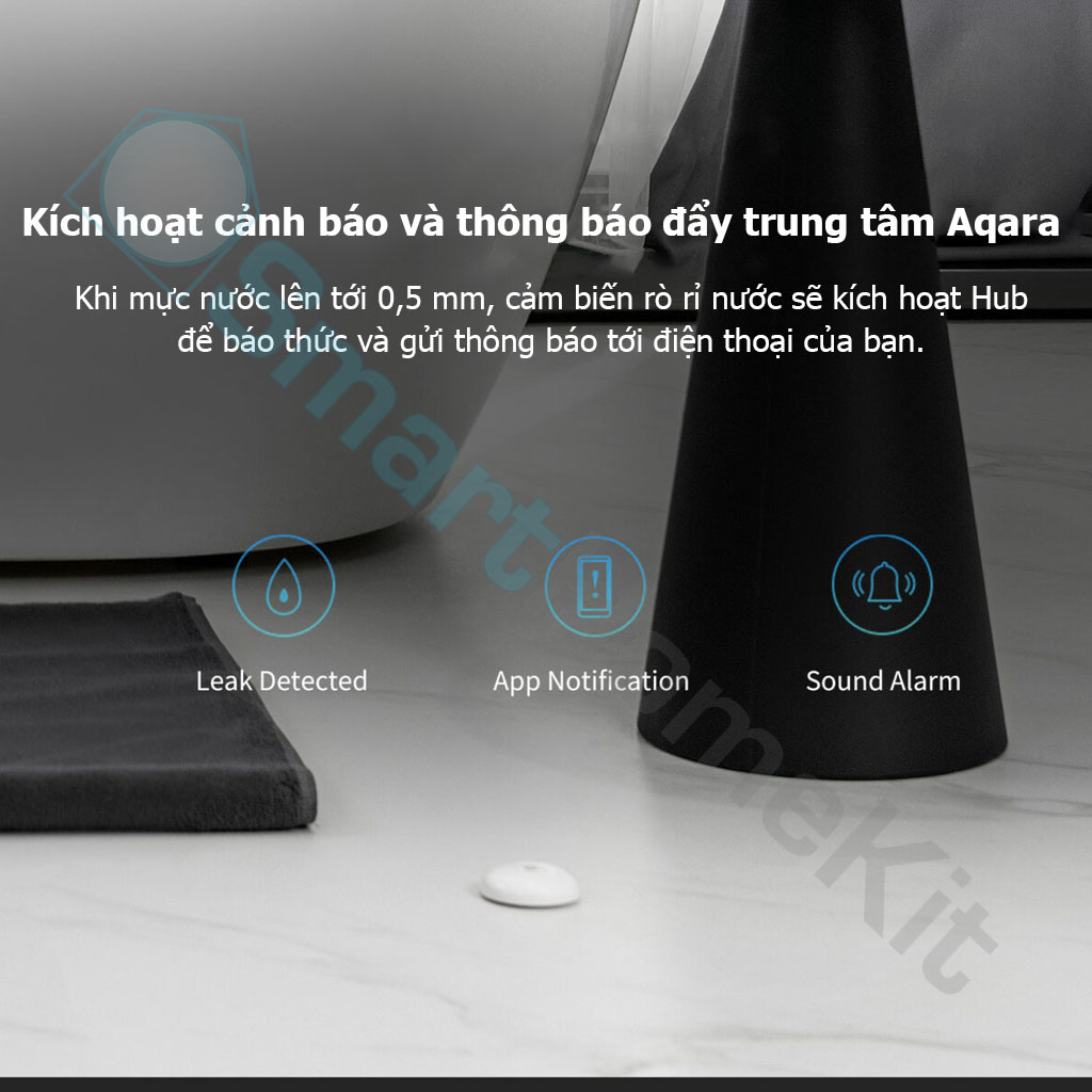 Cảm biến nước Aqara Water Leak Sensor T1 Zigbee hỗ trợ OTA Hàng Chính Hãng Quốc Tế