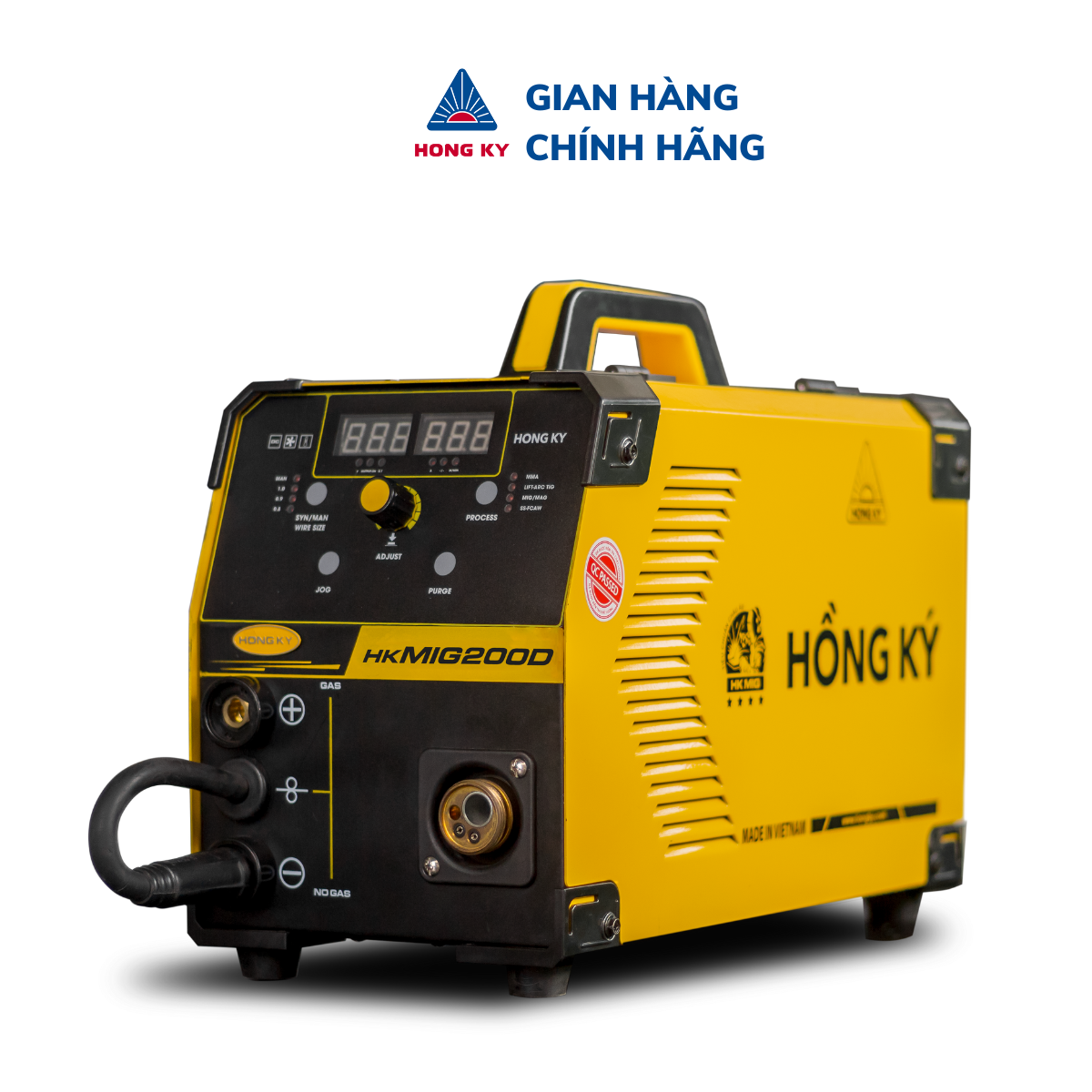 Máy hàn MIG không dùng khí Hồng Ký 200 Ampe 220V HKMIG200D