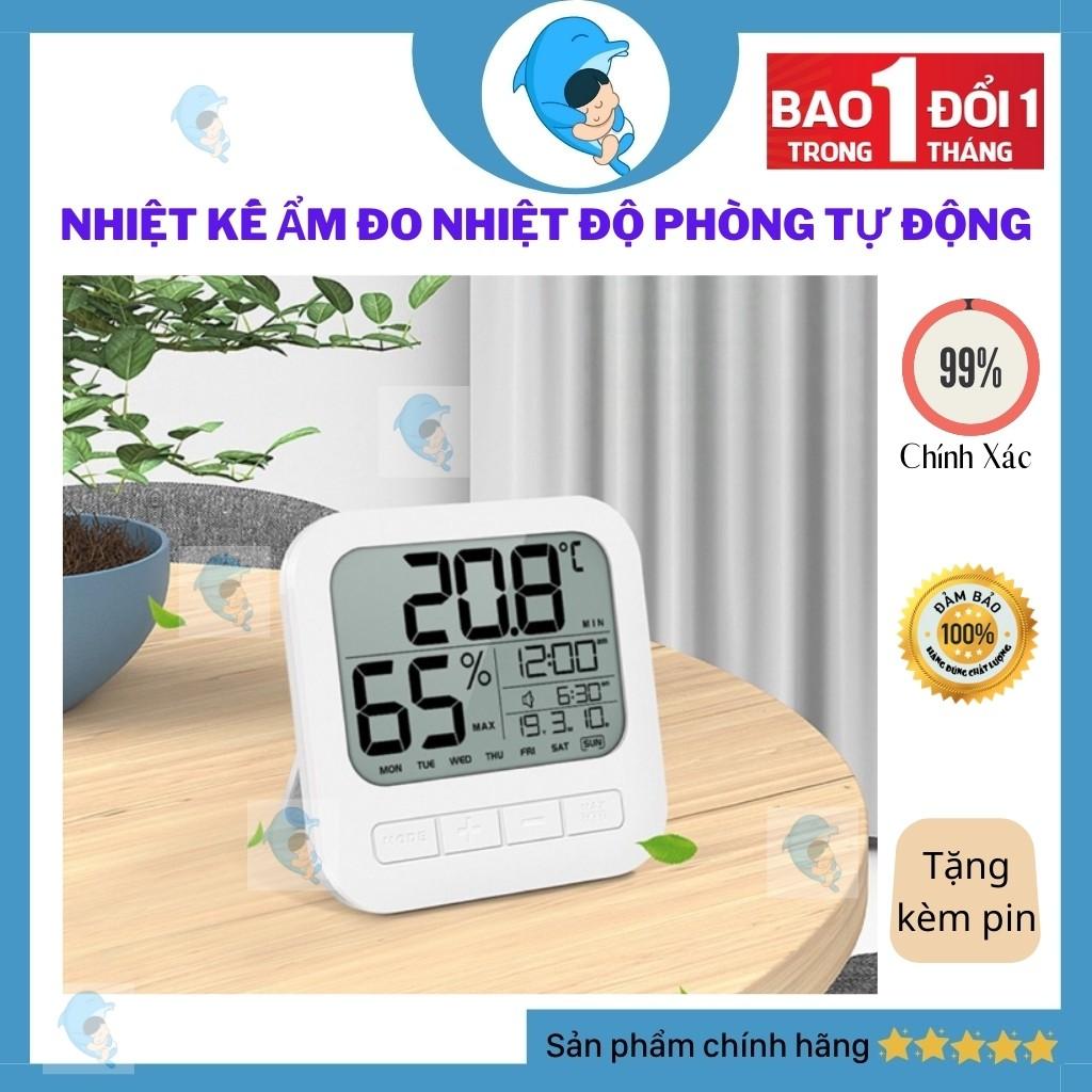 Nhiệt Ẩm Kế Phòng Ngủ Cho Bé Đo Nhiệt Độ Và Áp Suất Phòng Tự Động Và Chính Xác