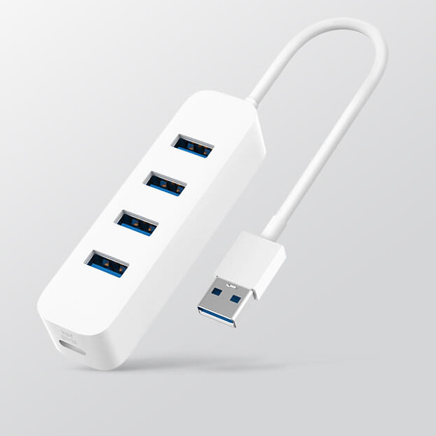 Hub Xiaomi 4 cổng USB 3.0 &amp; 1 cổng Type C - Hàng Nhập Khẩu