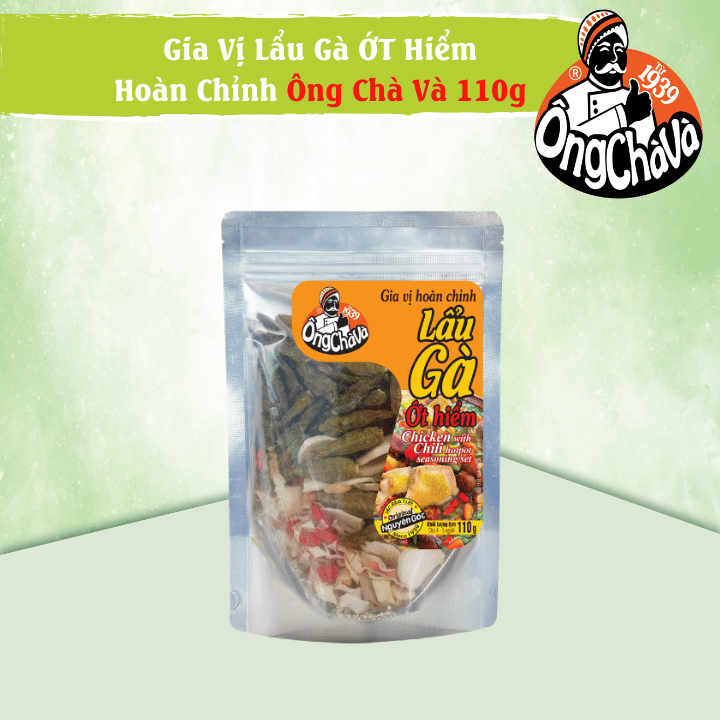 Gia Vị Lẩu Gà Ớt Hiểm Hoàn Chỉnh Ông Chà Và 110g (Spicy Chicken Hotpot)