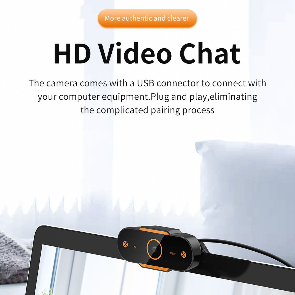 Webcam Máy Tính Có Mic KOJMAC c270-PKB034 kết nối USB - Hàng Chính Hãng ( Camera Tích hợp Micro Chống Ồn Họp trực tuyến, Học Online tương thích Windows PC Laptop )