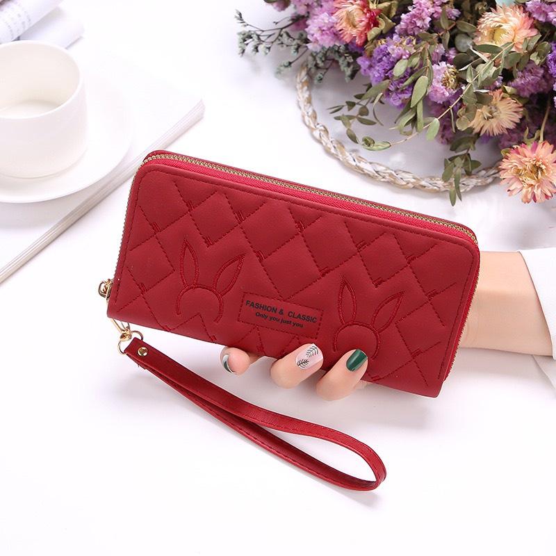 VÍ DÀI NỮ CẦM TAY ĐAN CHÉO THỎ V550 CAO CẤP KIỂU DÁNG SANG TRỌNG PHONG CÁCH HÀN QUỐC