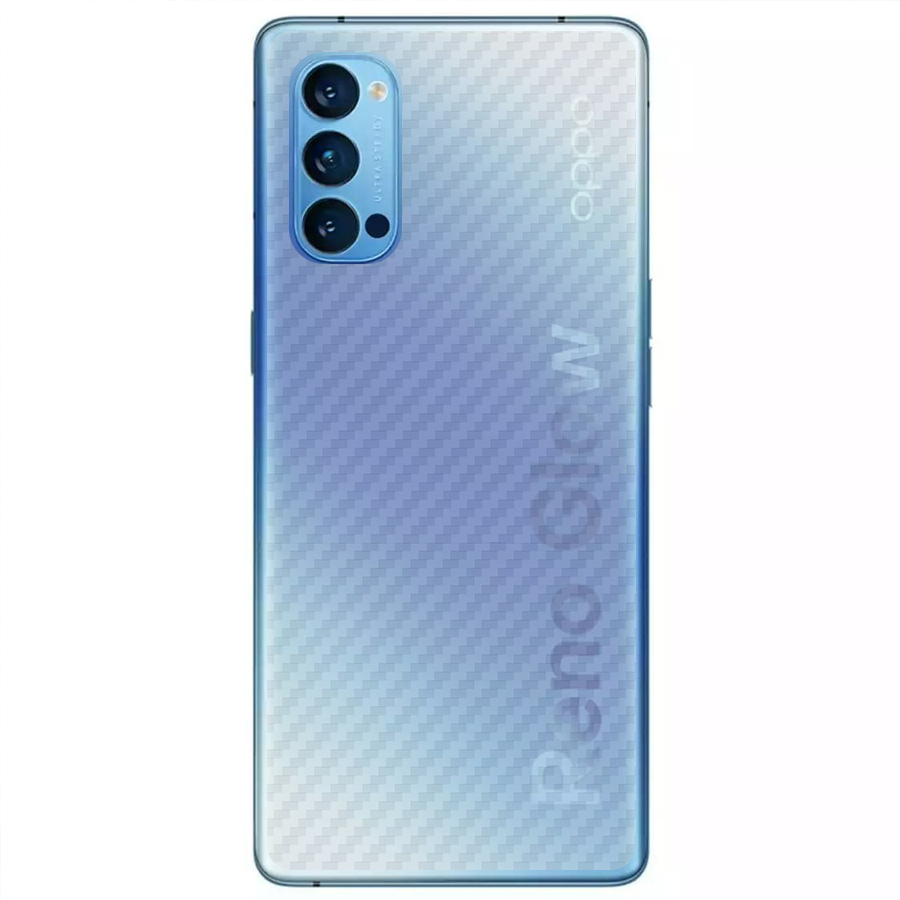 Miếng Dán Mặt Lưng Cacbon Dành Cho Oppo Reno4 Pro- Handtown - Hàng Chính Hãng