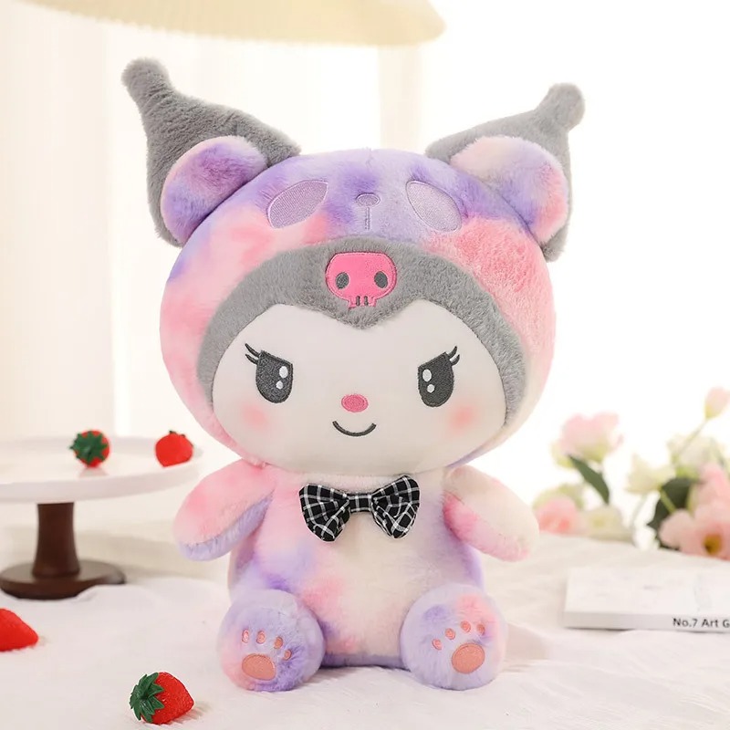 Thú nhồi bông Kuromi - Melody - Cinnamoroll họa tiết loang đáng yêu - Size 35cm đến 90cm - Quà tặng gấu bông mềm mịn cho bé.