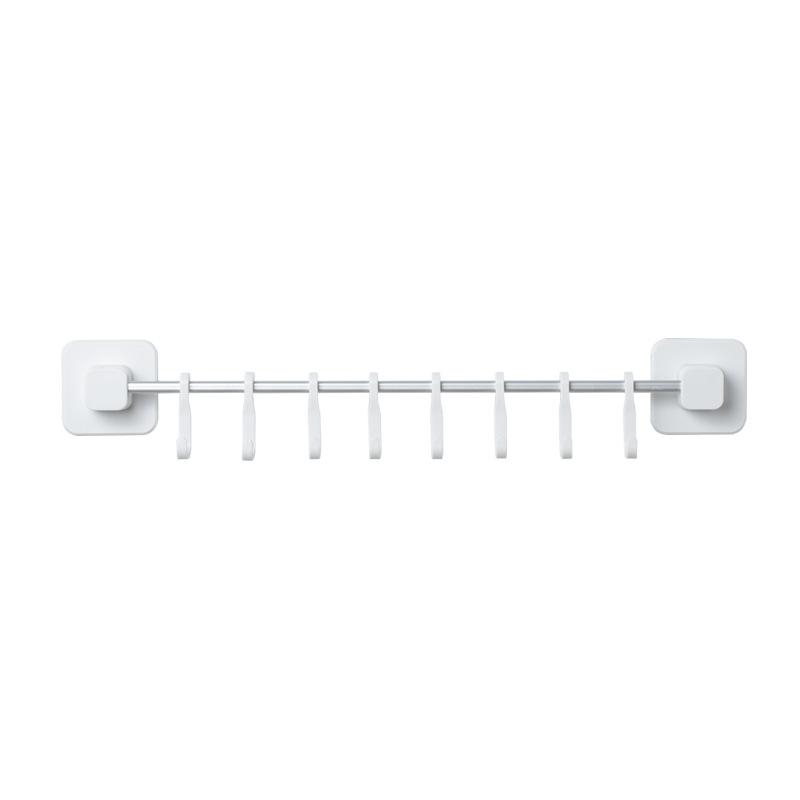 Giá Rẻ Đục Lỗ Treo Tường Giá Treo Đơn Giản Với 8 Móc Tự Do Di Chuyển Được Móc Treo Dao Kéo Móc Vật Dụng Nhà Bếp Cho Dropshipping