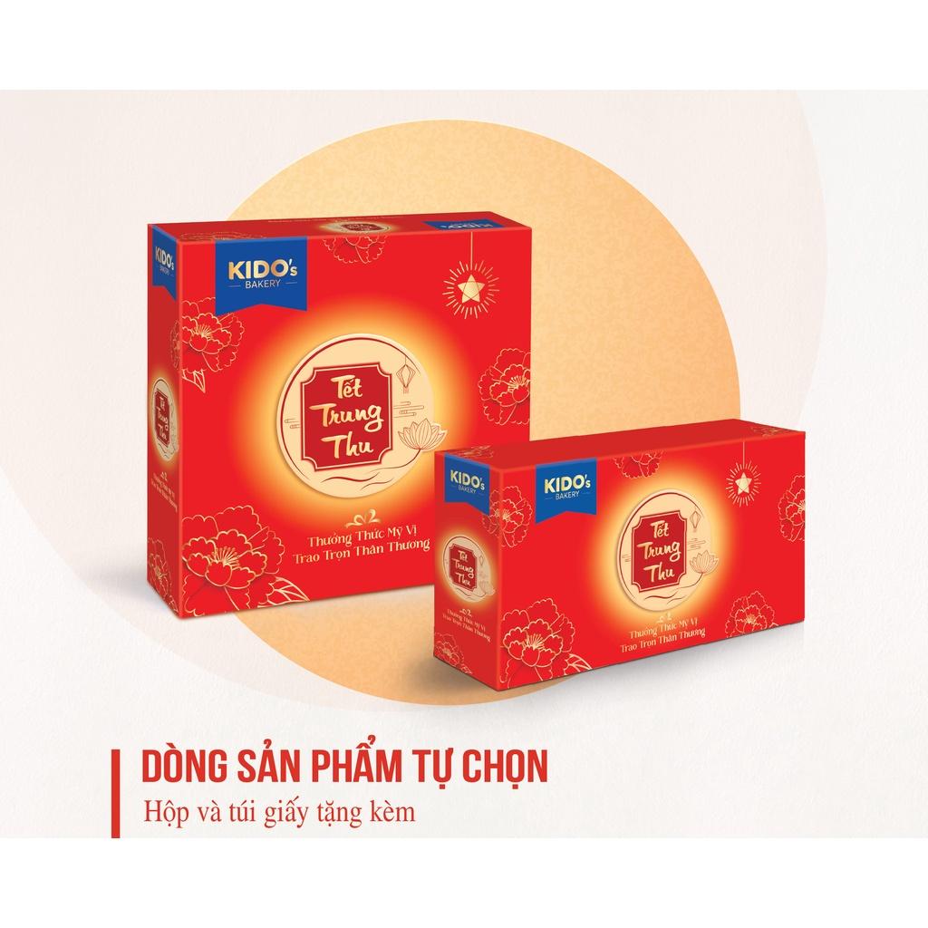 Bánh trung thu Vị Jambon Bát Bửu 1 Trứng KIDO’s Bakery 150g (Tặng kèm hộp cao cấp 2 bánh và 4 bánh)