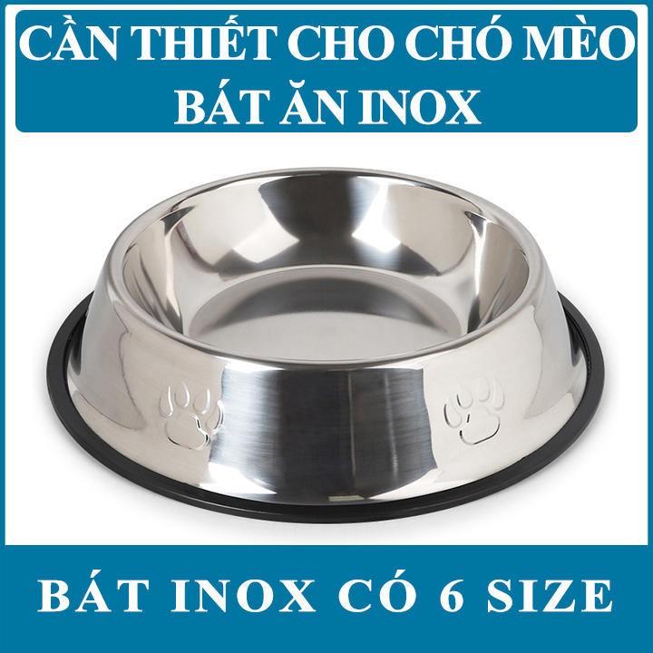 Bát Ăn Inox 26cm Cho Chó Mèo - Phụ Kiện Cho Thú Cưng