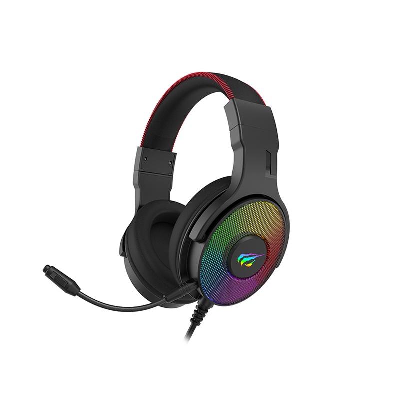 Tai Nghe Gaming Headphone HAVIT H2028U, Driver 50mm, Âm Thanh Vòm 3D, Đèn EGB Streaming - Hàng Chính Hãng