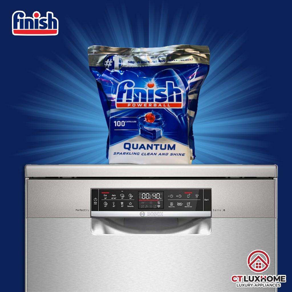 Viên rửa bát Finish Quantum 100 viên - Hàng chính hãng
