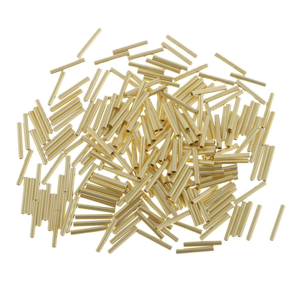 200pcs Single Barrel Crimping Sleeves Copper Tube Inside Diameter 1.0mm