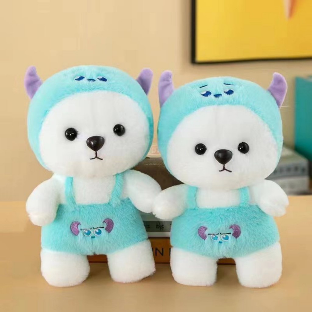 Thú nhồi bông Lena cosplay quái vật - Size 25cm - Quà tặng gấu bông teddy lena đáng yếu lông mịn