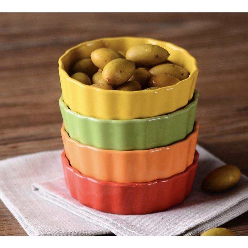 Bát nước chấm, sốt, Đĩa gia vị hay đựng đồ ăn kèm, Chén sứ làm bánh souffle
