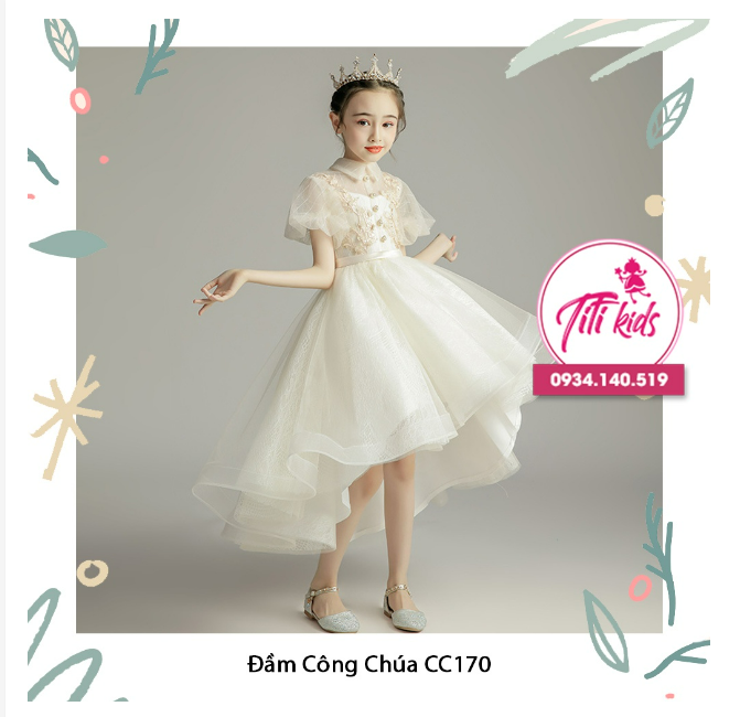 Đầm Váy Công Chúa Cho Bé Gái Cao Cấp BELLE - CC170