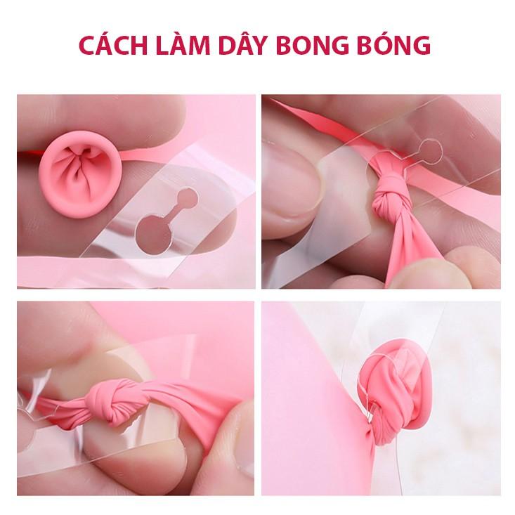 Set bóng trang trí sinh nhật , party tone hồng pastel đơn giản