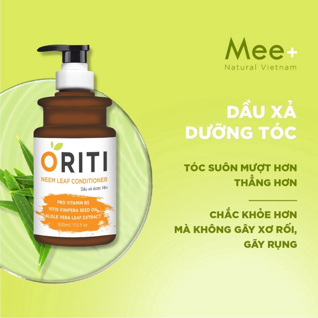 Dầu Xả Dưỡng Tóc Oriti Mee Natural Phục Hồi Ngăn Rụng Dưỡng Tóc Suôn Mượt 500ml