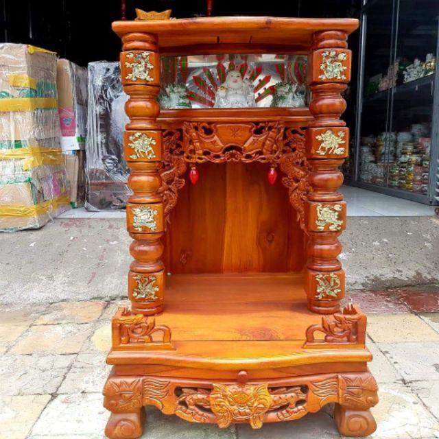 Bàn thờ thần tài ông địa gỗ tràm 50×50×81