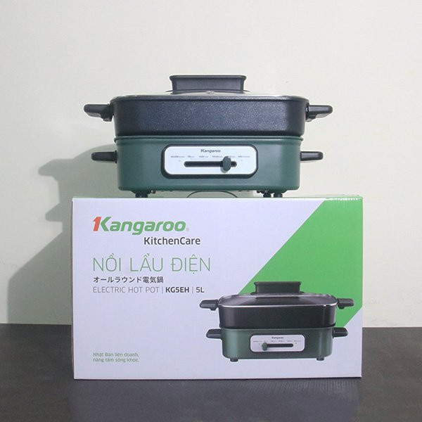 Nồi lẩu nướng đa năng 5 lít Kangaroo KG5EGH hàng chính hãng bảo hành 12 tháng