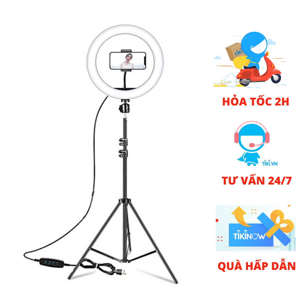 Đèn led ring livestream, chụp ảnh, makeup 26cm CN-R640