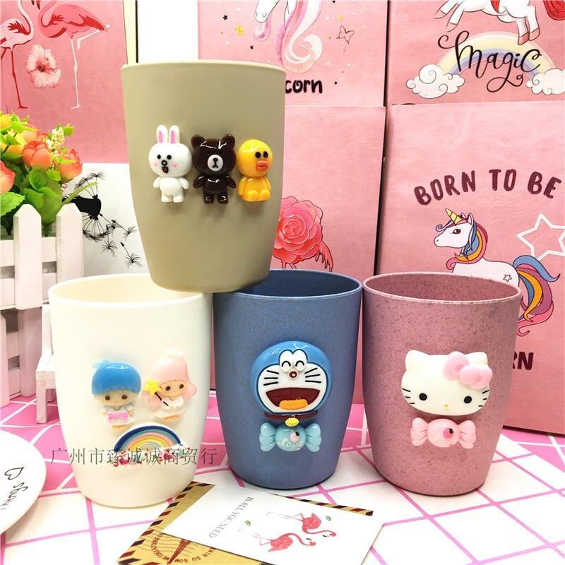 Cốc Uống Nước Lúa Mạch Cao Cấp Hoạ Tiết Cute