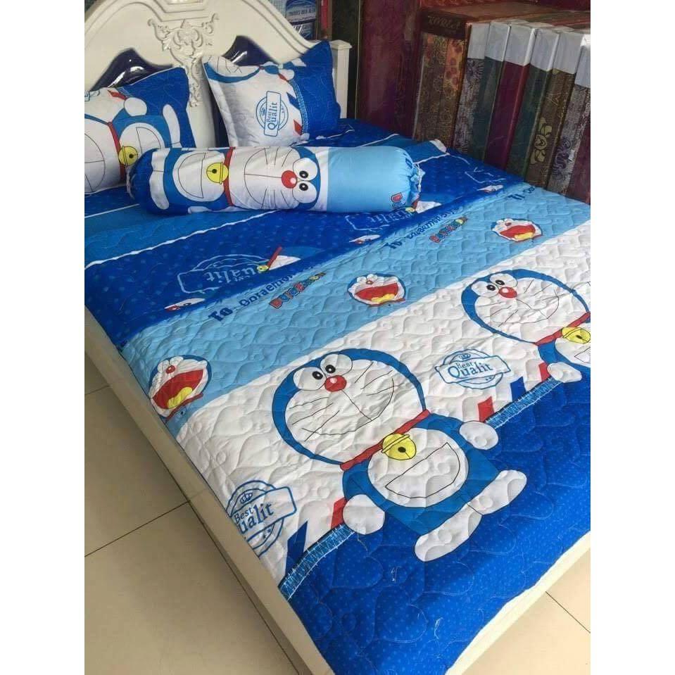 BỘ CHĂN GA COTTON POLY 5 MÓN CHẤT LIỆU ĐẸP I CHĂN GA 2 GỐI NẰM 1 GỐI ÔM I CHĂN GA LÀM QUÀ TẶNG