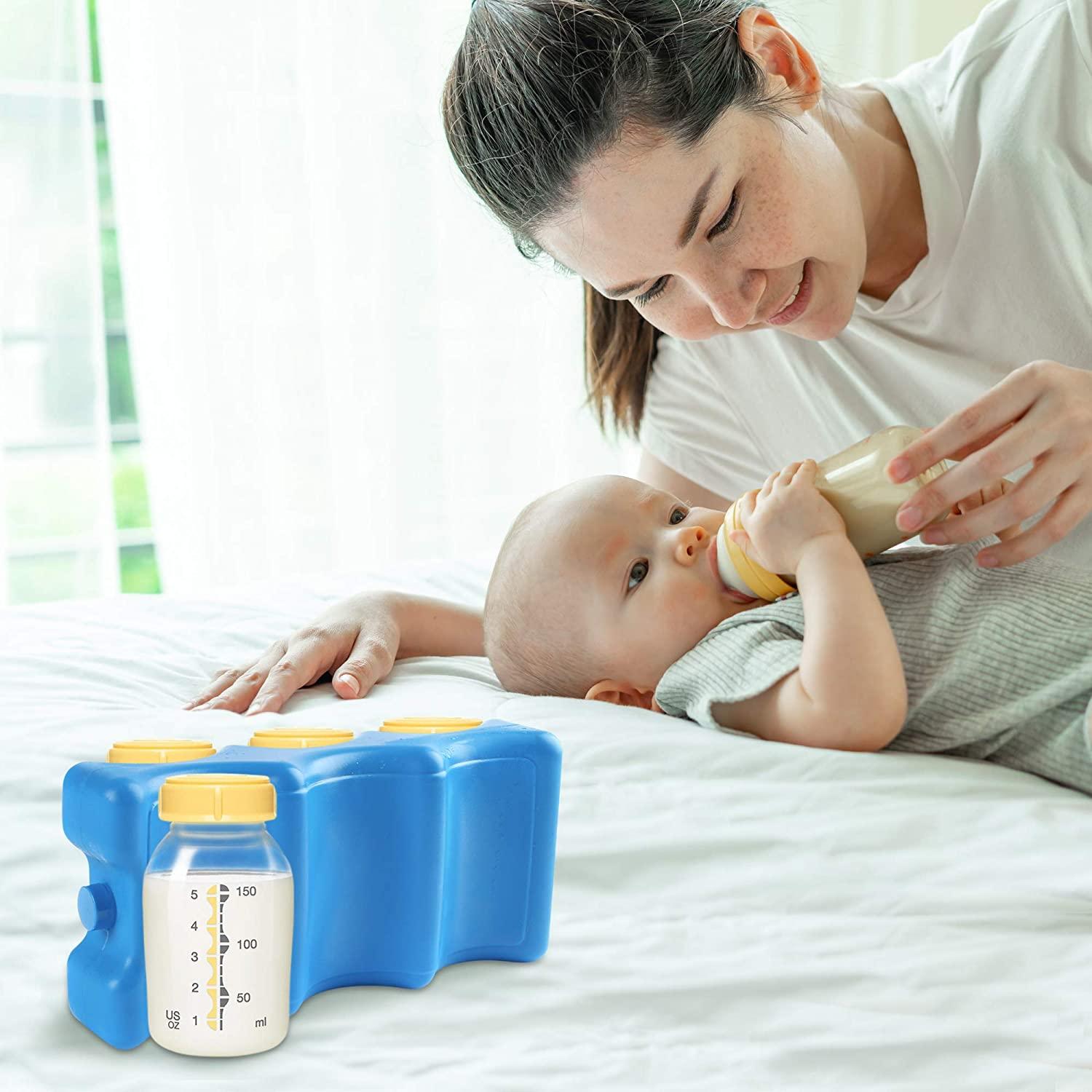 Túi đá lạnh, túi đông lạnh 2 đường viền để bảo quản bình sữa mẹ, hộp cơm, túi giữ lạnh, bia