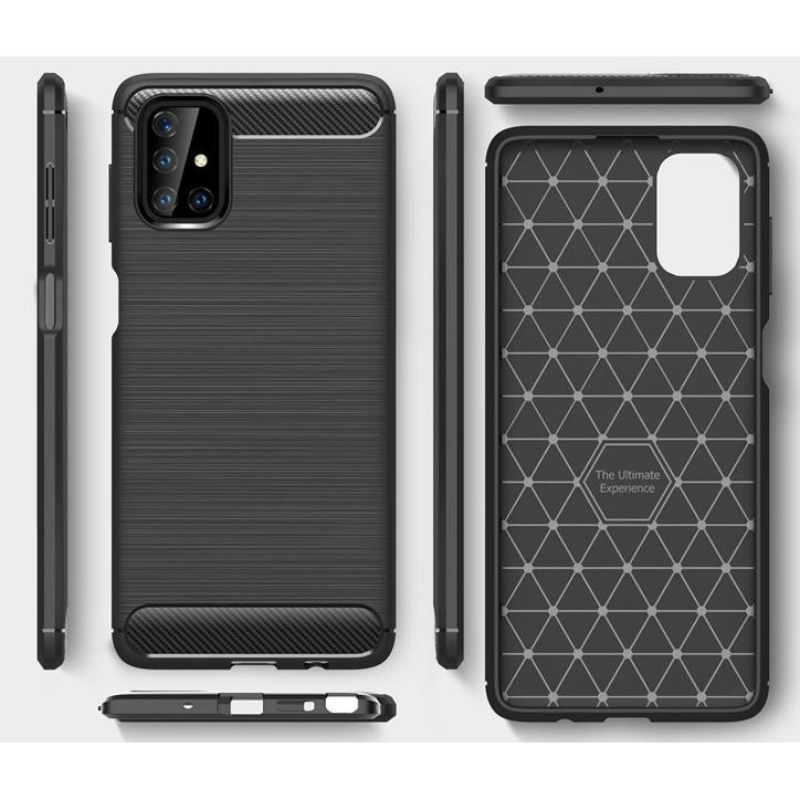 Ốp lưng SamSung Galaxy M51 chống sốc RUGGED Vân Sợi Carbon