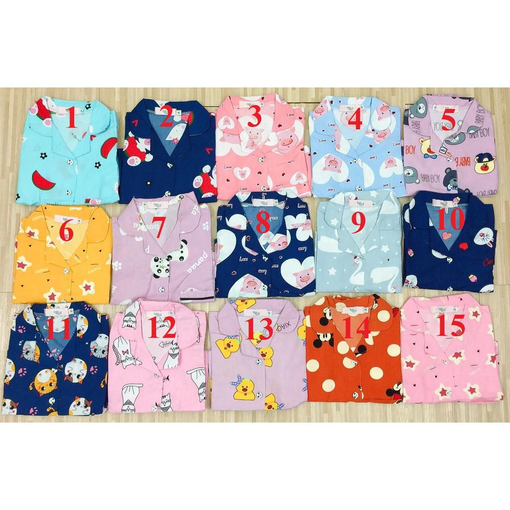 BỘ NGỦ PIJAMA TAY NGẮN QUẦN NGẮN ✪