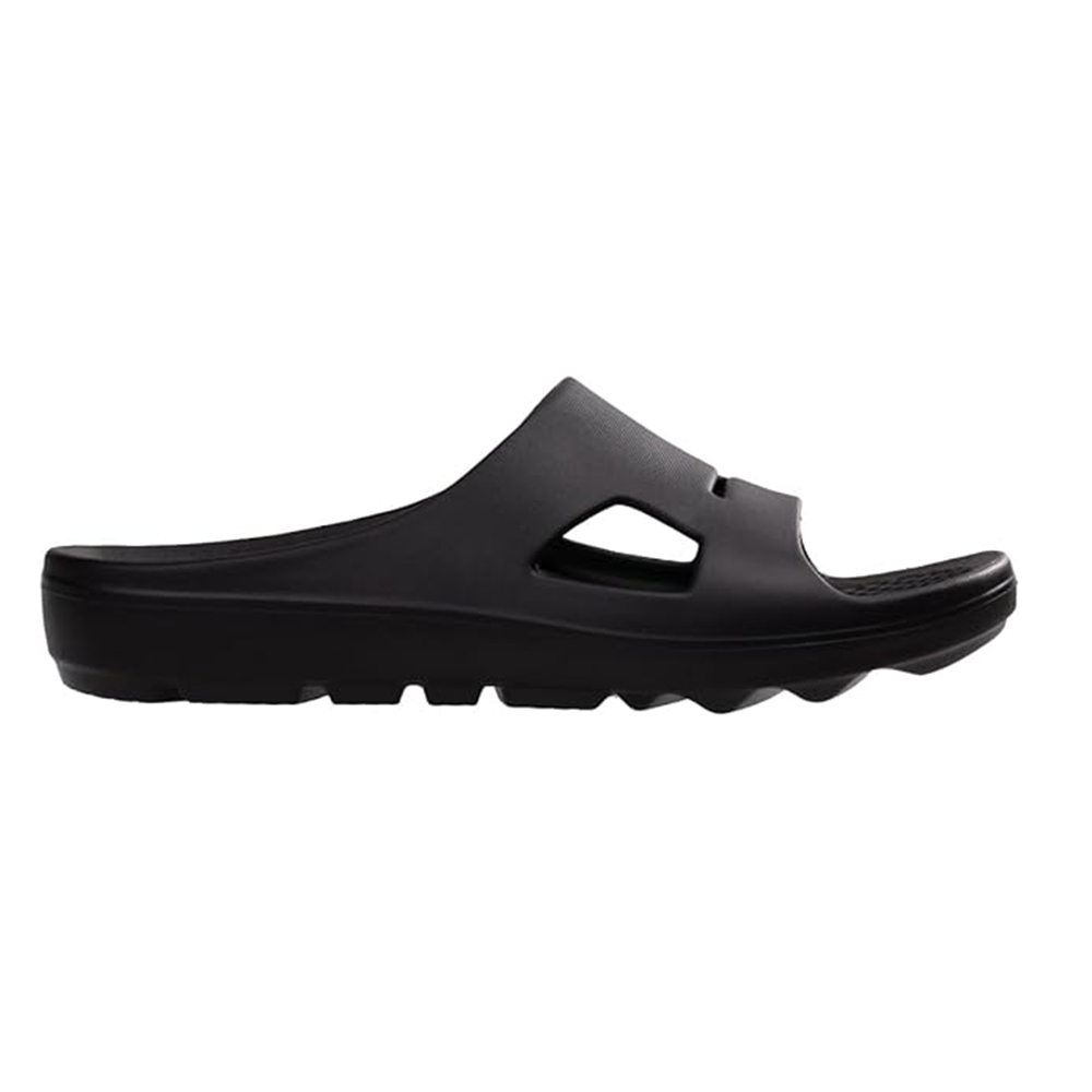 Dép quai ngang sức khoẻ nam Revitalign Strive Black - đế đúc nguyên khối, không thấm nước, chuyên dùng giảm đau viêm cân gan chân