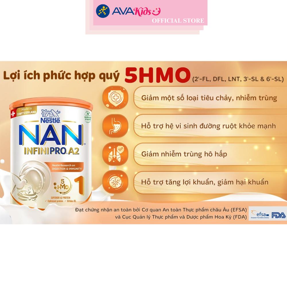 Sữa bột NAN InfiniPro A2 số 1 (đạm quý A2) 400g (0 - 12 tháng)