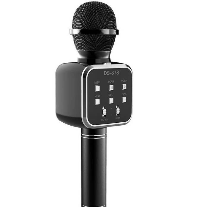 Micro Karaoke Bluetooth kèm loa kết nối điện thoại, máy tính bảng Hát Không Dây, Nghe Nhạc, Hỗ Trợ Kết Nối Thẻ Nhớ, USB Pin sạc - Hàng Chính Hãng