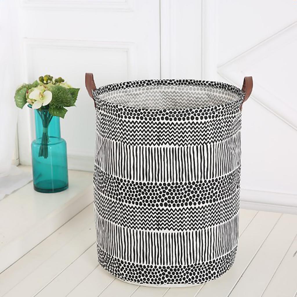 Folding Storage Basket Clothes Laundry Hamper Makeup Cosmetic Storage Box 01