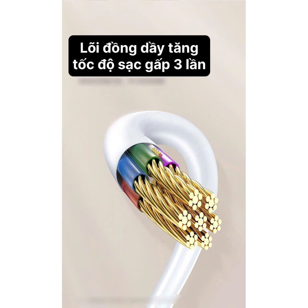 Dây sạc LI-TOP LX33 chân L (hộp giấy), dòng điện 5V- 3A, Kim Ánh cho dùng thử 30 ngày, hàng chính hãng