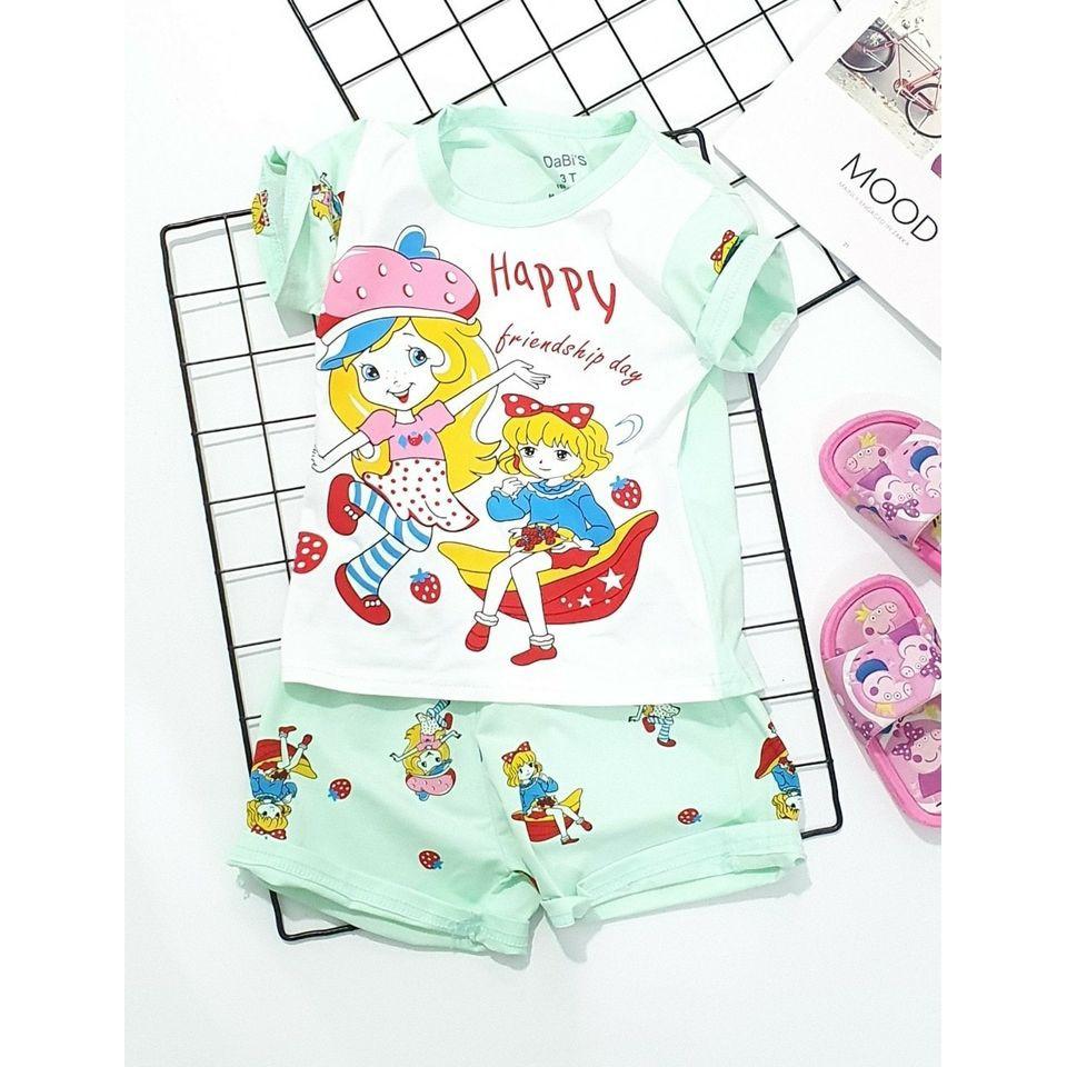 SÉT BỘ THUN BÉ GÁI HAPPY