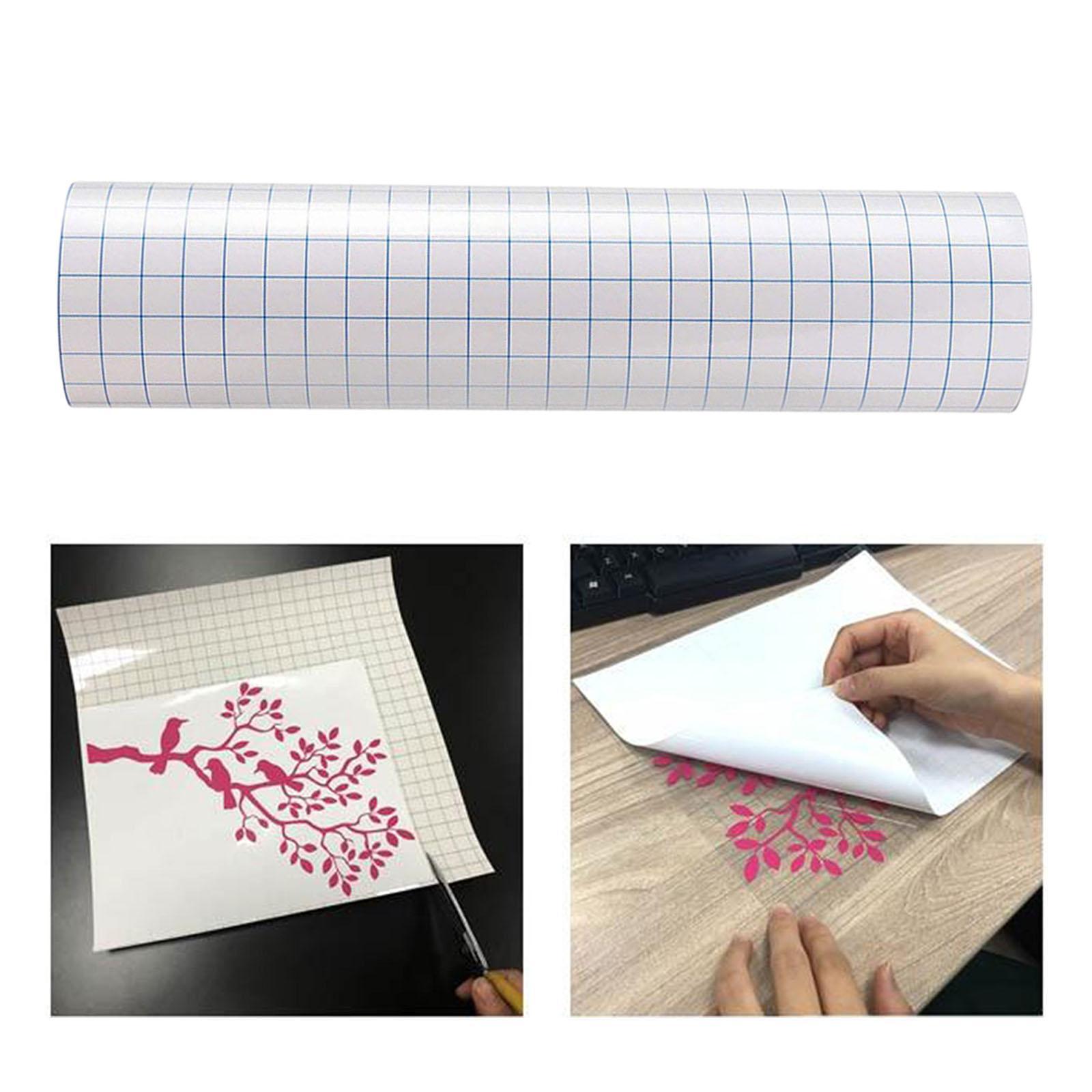 Vinyl Transfer Paper Tape Roll Application Tape for Sticky with Alignment Grid for Car