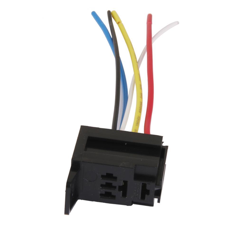 4-30pack Car 12V 12 DC 20A/30A AMP Relay Harness Socket 5Pin 5 Wire