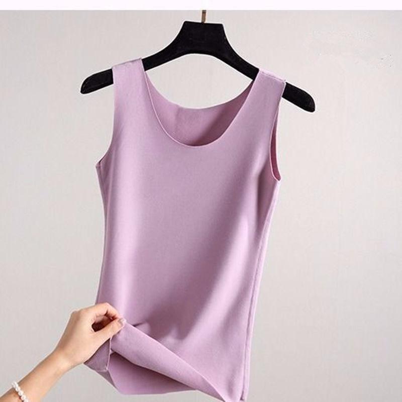 Áo Sinh Nhiệt Nữ Áo Thun Áo Vest Nhung Nữ Nhiệt Top Sling Ấm Quần Lót Nữ Mềm Mại Giữ Nhiệt Áo Sơ Mi Nữ Gợi Cảm