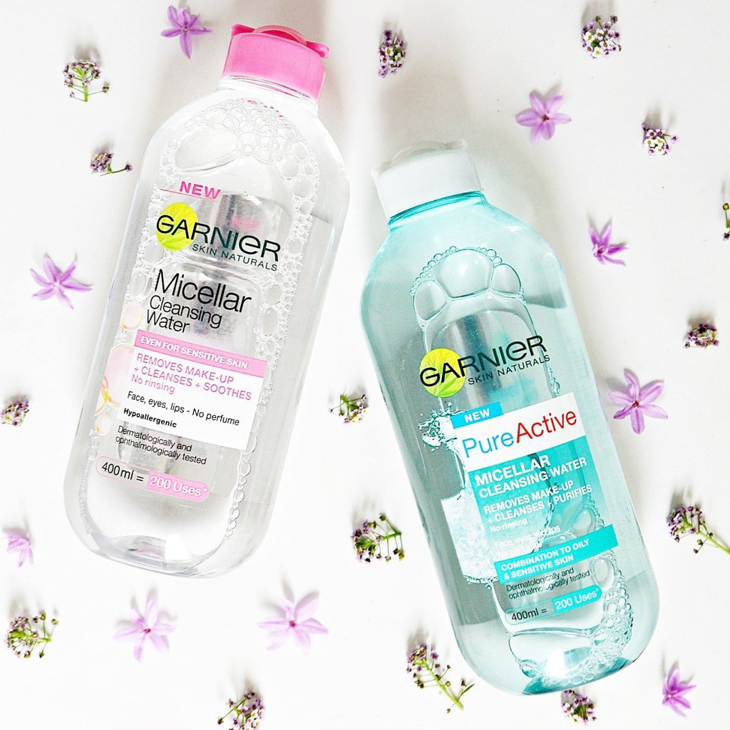 Garnier Pure Active Micellar Cleansing Water - Nước Tẩy Trang Thế Hệ Mới