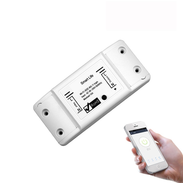 Công tắc ĐKTX Wifi 10A V2 TY-TDQ ( Bật tắt thiết bị điện ở nhà dù bạn ở bất kì đâu )