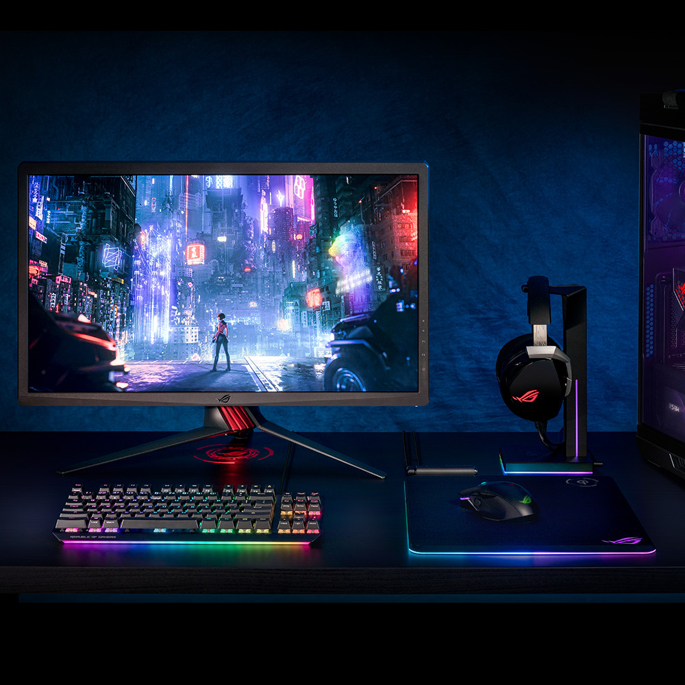 Màn Hình Chơi Game ROG Strix XG27UQ DSC 27 inch 4K (3840 x 2160) 1ms 144Hz DSC Display HDR 400 DCI-P3 90% Công Nghệ Adaptive Sync IPS - Hàng Chính Hãng