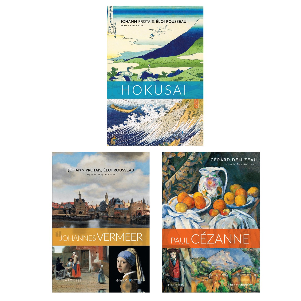 Combo 3 cuốn sách bìa cứng: Johannes‌ ‌Vermeer‌ ‌+ Hokusai + Paul Cézanne