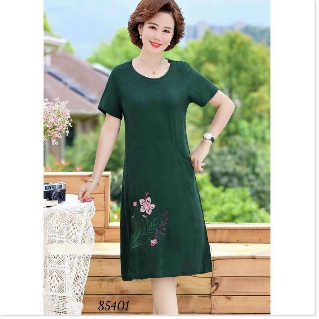 ĐẦM THÊU HOA,HỌA TIẾT TRƠN NHƯNG KHÔNG KẾM PHẦN SANG TRỌNG TRANG NEMO 36 FASHION