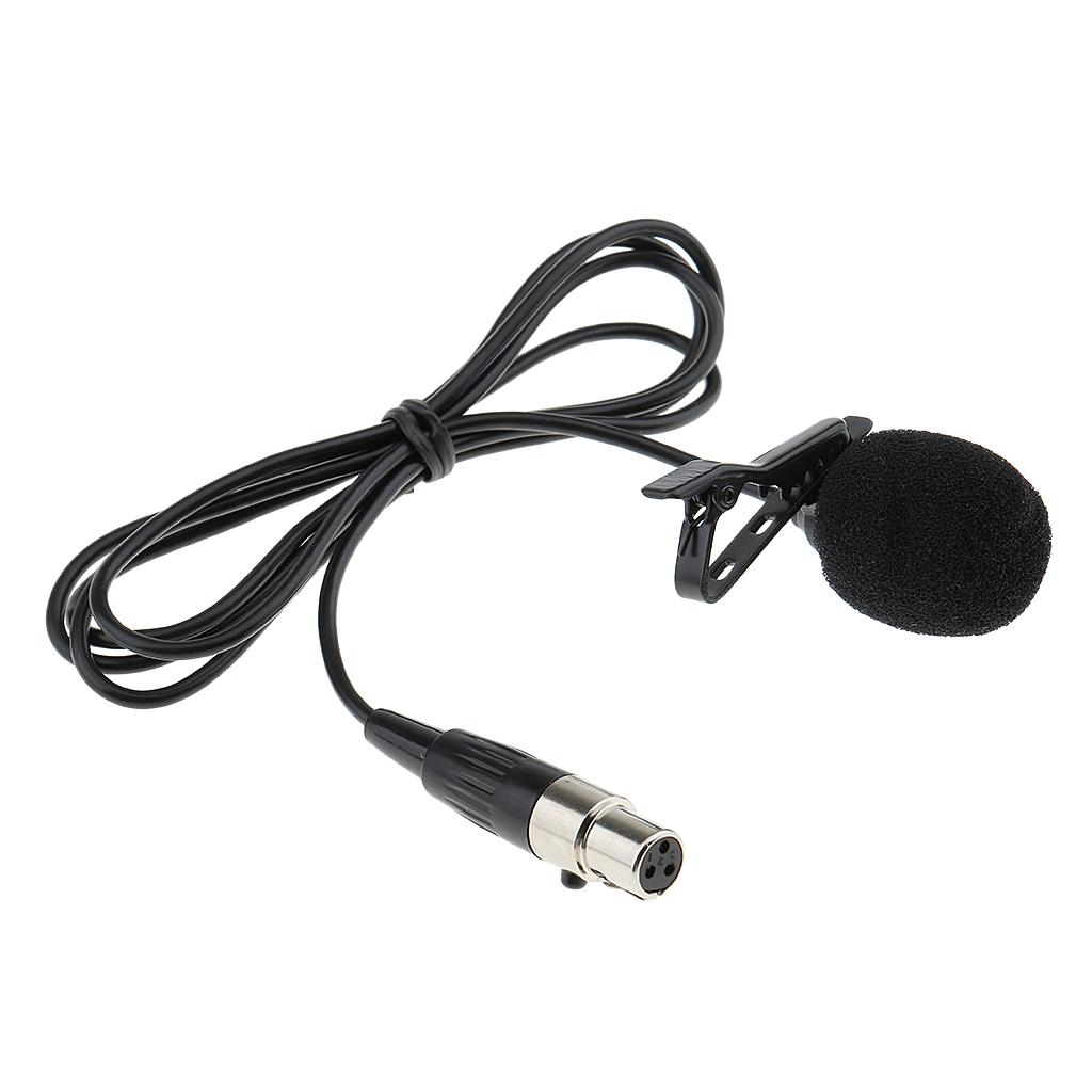 JY-515 Multi-function Lavalier Lapel Tie Clip-on Vacuum Tube Mini Microphone 3.5mm/3Pin/4Pin XLR Connector