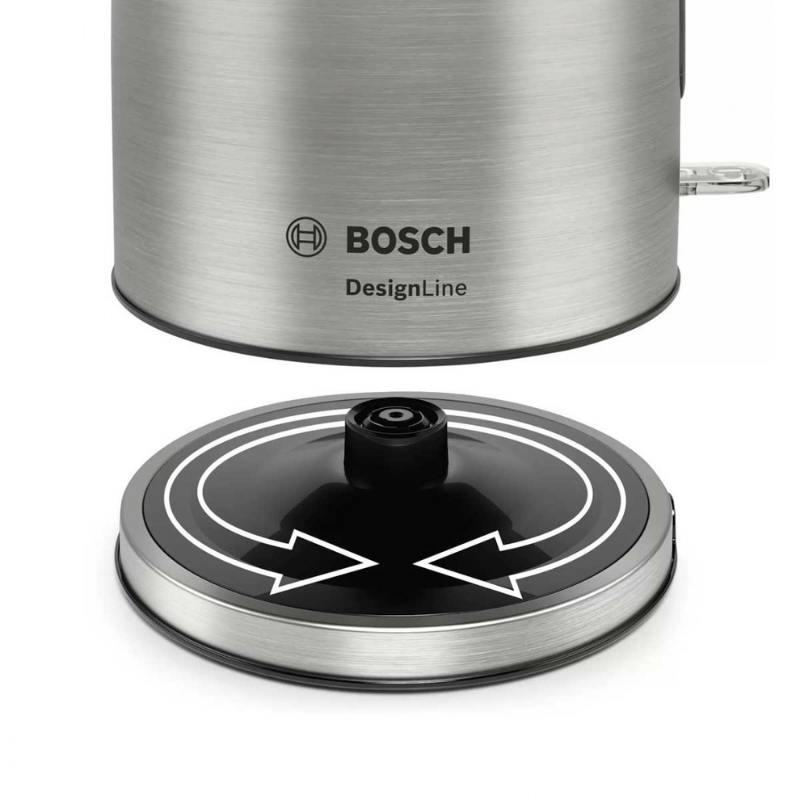 Ấm Siêu Tốc Bosch TWK5P480, Dung Tích 1.7L, Chất Liệu Thép Không Gỉ, Nhập Đức, BH 12 Tháng, Hàng Chính Hãng