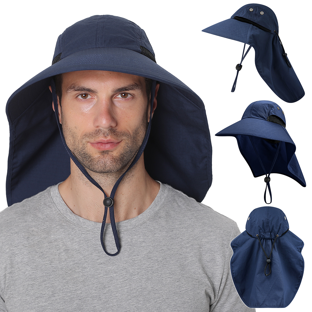 Mũ rộng vành có khẩu trang che cổ được làm bằng nylon nhẹ nhanh khô,chống tia UV